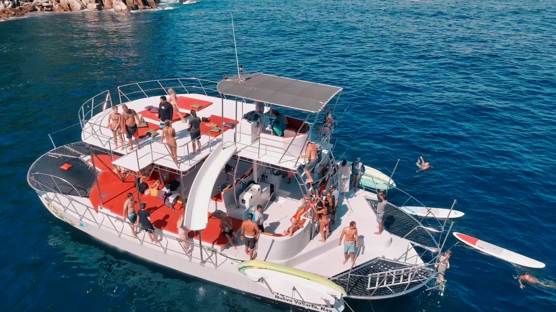 ChicaFun 1 Boat with Waterslides Private Yacht Rental Puerto Vallarta