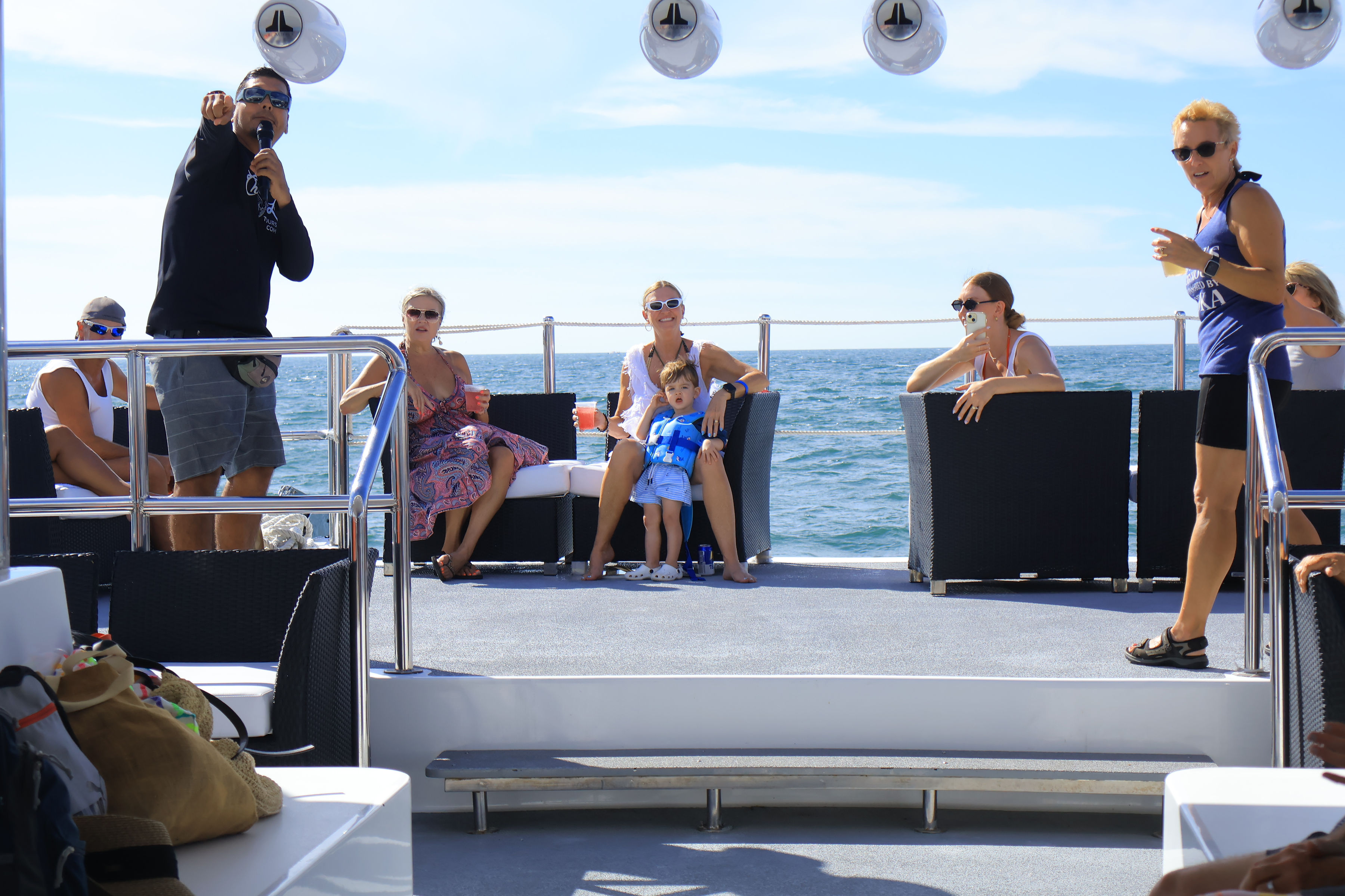 Girls trip bachelorette party catamaran Puerto Vallarta